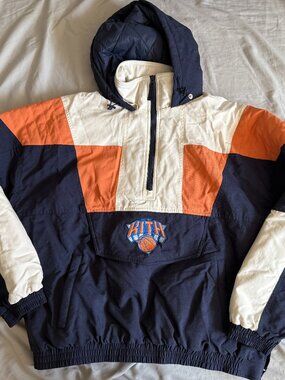 Kith x New York Knicks NBA Quarter Zip Anorak Jacket MENS Medium